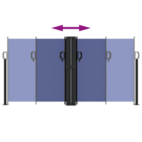 Copertină Laterală Retractabilă Albastră - 120x1000 cm