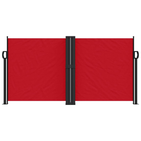 Copertină laterală retractabilă roșie - 120x1000 cm