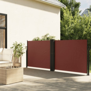 Copertină Laterală Retractabilă Maro 120x1000 cm | Livrare Gratuită