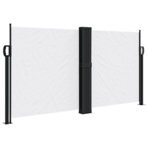 Copertină Laterală Retractabilă - Alb - 120x1000 cm | Livrare Gratuită 2