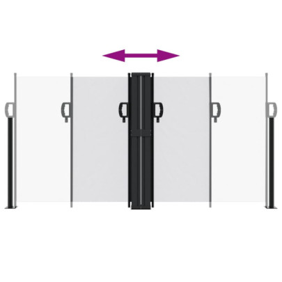 Copertină Laterală Retractabilă - Alb - 120x1000 cm | Livrare Gratuită