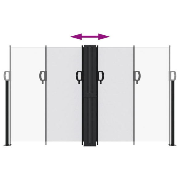 Copertină Laterală Retractabilă Albă - 140x1000 cm