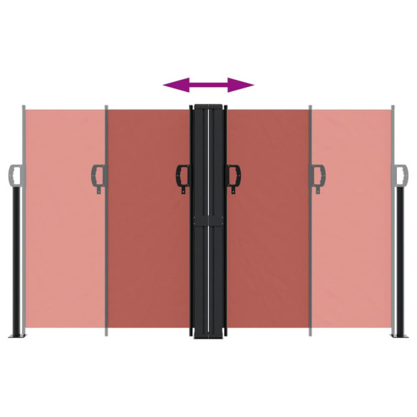 Copertină Laterală Retractabilă 140x1000 cm - Cărămiziu