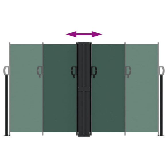 Copertină Laterală Retractabilă Verde - 140x1000 cm | Livrare Gratuită