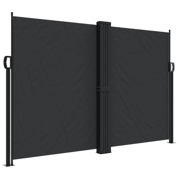 Copertină Laterală Retractabilă - Negru 160x1000 cm | Livrare Gratuită