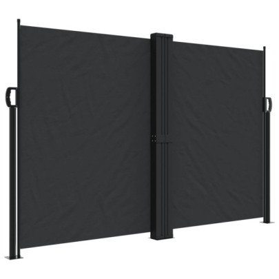 Copertină Laterală Retractabilă - Negru 160x1000 cm | Livrare Gratuită
