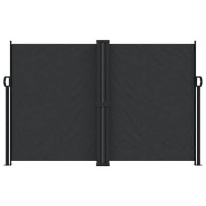 Copertină Laterală Retractabilă - Negru 160x1000 cm | Livrare Gratuită