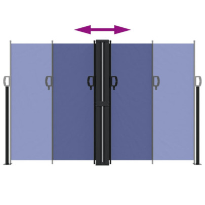 Copertină Laterală Retractabilă Albastră 160x1000 cm