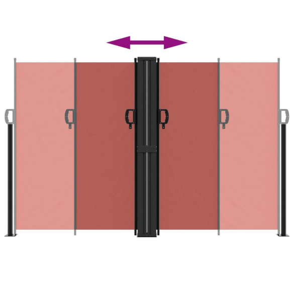 Copertină Laterală Retractabilă - 160x1000 cm - Cărămiziu