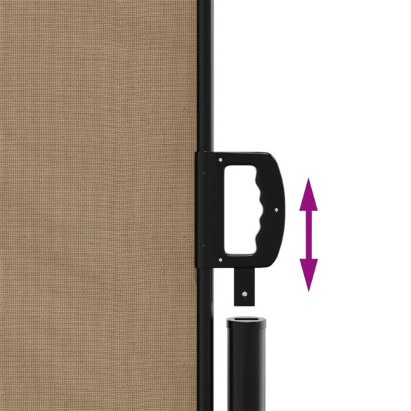 Copertină Laterală Retractabilă Gri Taupe 160x1000 cm