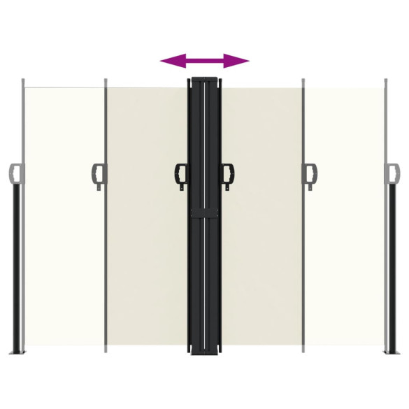Copertină Laterală Retractabilă Crem - 180x1000 cm | Livrare Gratuită