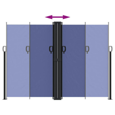 Copertină Laterală Retractabilă Albastră 180x1000 cm