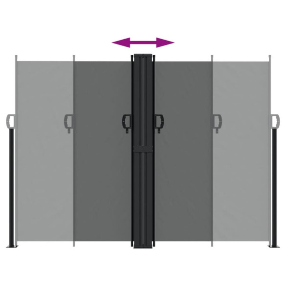 Copertină Laterală Retractabilă Antracit - Protecție UV