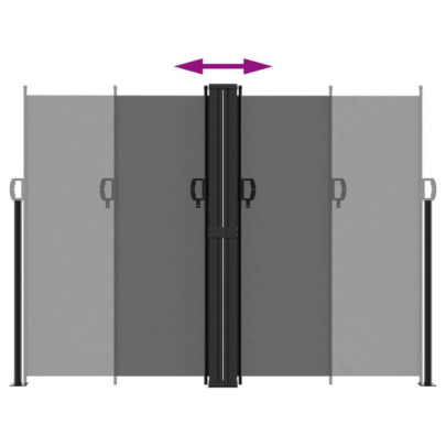 Copertină Laterală Retractabilă Antracit - Protecție UV