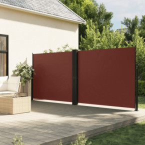Copertină Laterală Retractabilă Maro - 180x1000 cm