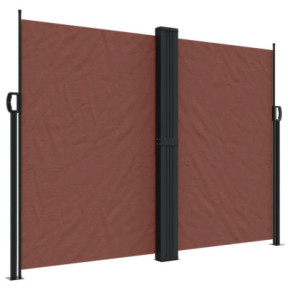 Copertină Laterală Retractabilă Maro - 180x1000 cm 2