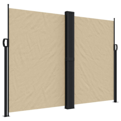Copertină Laterală Retractabilă Bej - 180x1000 cm | Livrare Gratuită