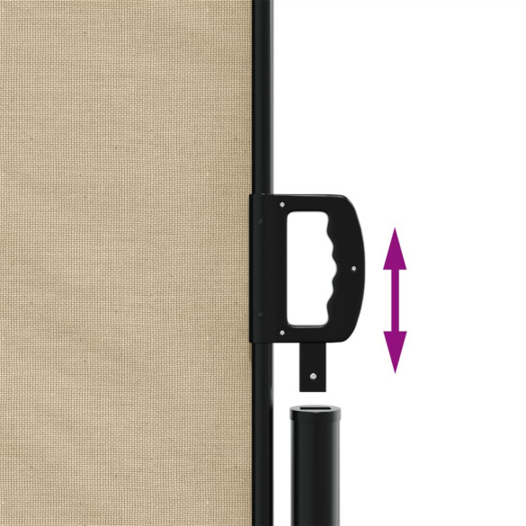 Copertină Laterală Retractabilă Bej - 180x1000 cm | Livrare Gratuită