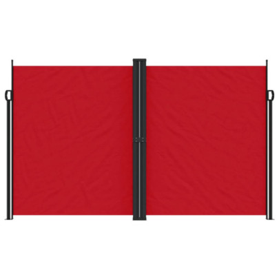 Copertină Laterală Retractabilă Roșie 200x1000 cm | Livrare Gratuită