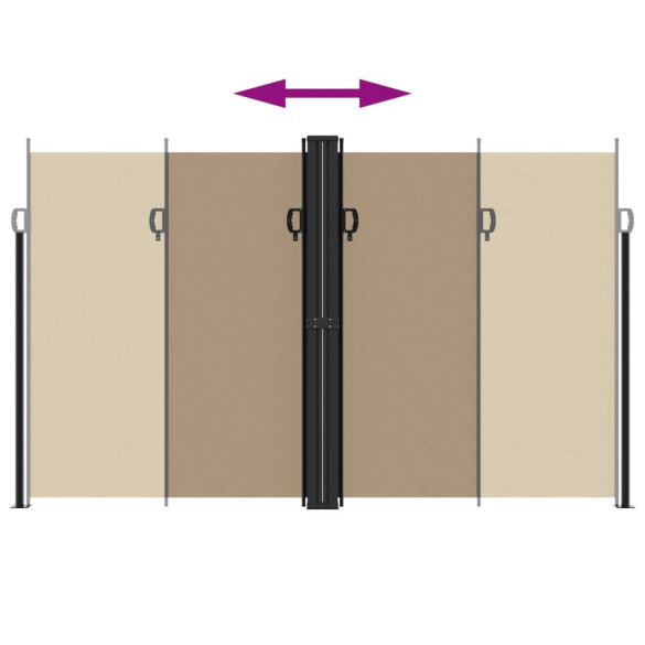 Copertină Laterală Retractabilă - 200x1000 cm - Gri Taupe