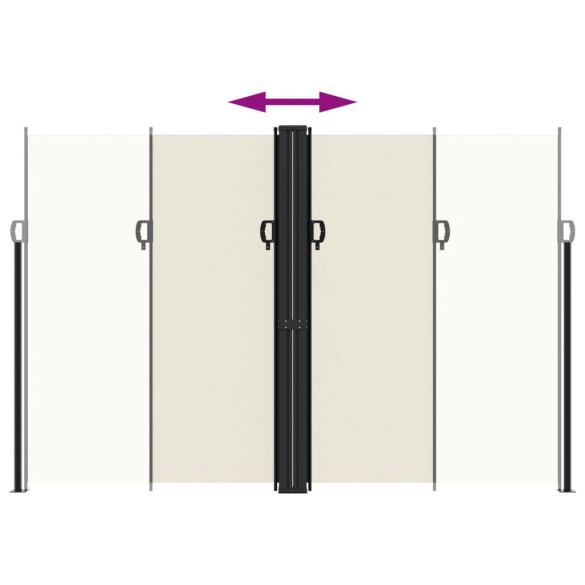 Copertină Laterală Retractabilă Crem - 220x1000 cm | Livrare Gratuită Copertină Laterală Retractabilă Crem - 220x1000 cm | Livrare Gratuită