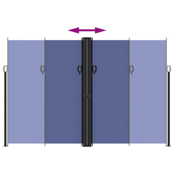 Copertină Laterală Retractabilă Albastră 220x1000 cm