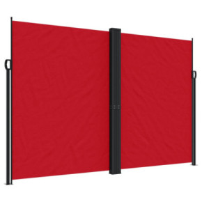 Copertină Laterală Retractabilă Roșie - Protecție UV 2