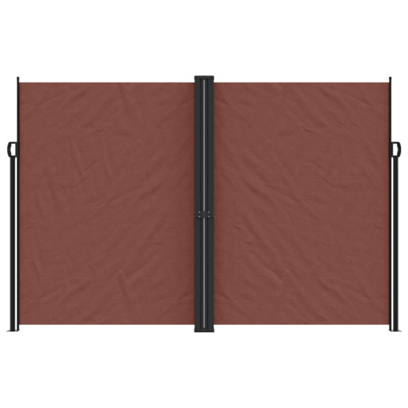 Copertină Laterală Retractabilă Maro 220x1000 cm | Livrare Gratuită