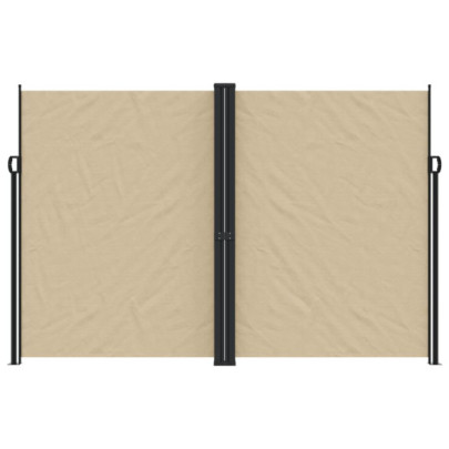 Copertină Laterală Retractabilă Bej - 220x1000 cm | Livrare Gratuită