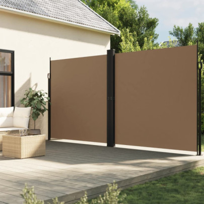 Copertină Laterală Retractabilă - 220x1000 cm - Gri Taupe