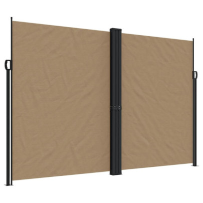 Copertină Laterală Retractabilă - 220x1000 cm - Gri Taupe