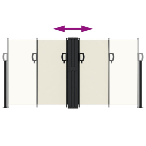 Copertină Laterală Retractabilă Crem - 120x1200 cm | Livrare Gratuită