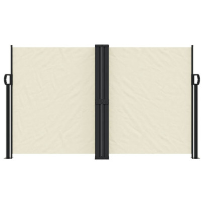 Copertină Laterală Retractabilă Crem - Protecție UV și Intimitate