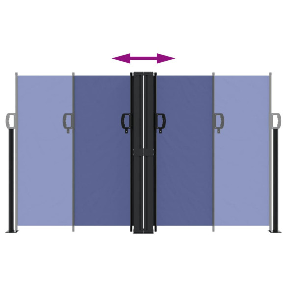 Copertină Laterală Retractabilă Albastră 140x1200 cm