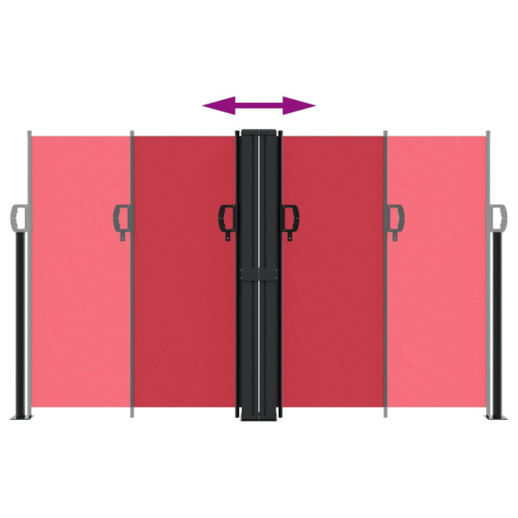 Copertină Laterală Retractabilă Roșu - 140x1200 cm | Livrare Gratuită