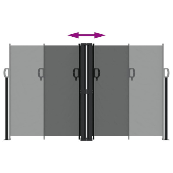 Copertină Laterală Retractabilă Antracit - 140x1200 cm