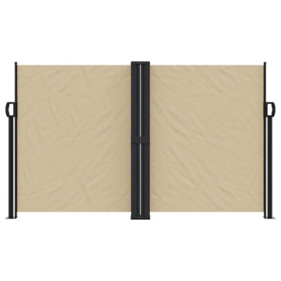 Copertină Laterală Retractabilă Bej 140x1200 cm | Livrare Gratuită
