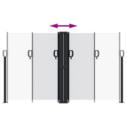 Copertină Laterală Retractabilă Albă - 140x1200 cm | Livrare Gratuită