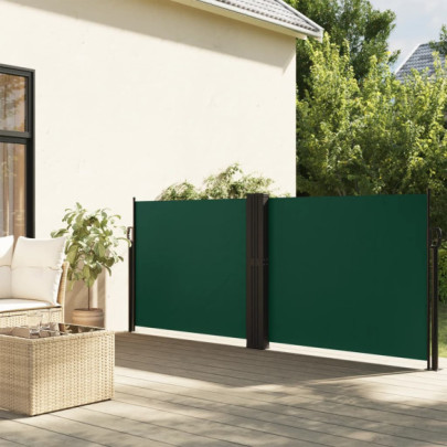 Copertină Laterală Retractabilă Verde - 140x1200 cm | Livrare Gratuită