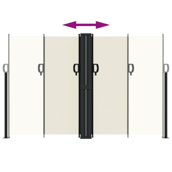 Copertină Laterală Retractabilă Crem - 160x1200 cm | Livrare Gratuită