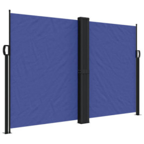 Copertină laterală retractabilă albastră 160x1200 cm 2