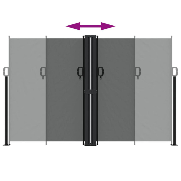Copertină Laterală Retractabilă Antracit - 160x1200 cm