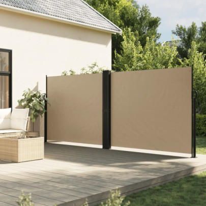 Copertină Laterală Retractabilă Bej - 160x1200 cm | Livrare Gratuită