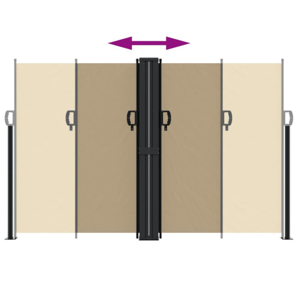 Copertină Laterală Retractabilă Bej - 160x1200 cm | Livrare Gratuită