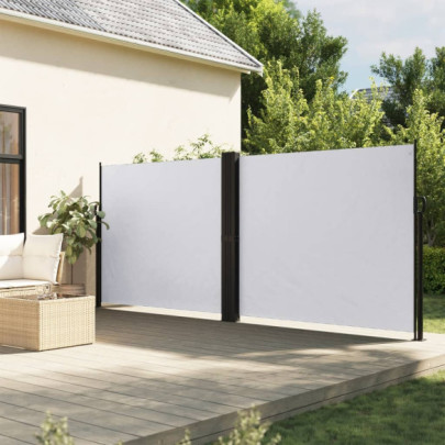 Copertină Laterală Retractabilă Albă - 160x1200 cm | Livrare Gratuită