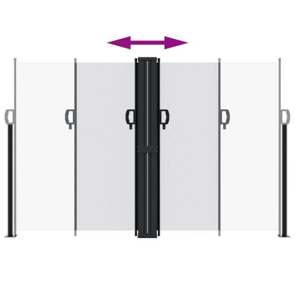 Copertină Laterală Retractabilă Albă - 160x1200 cm | Livrare Gratuită