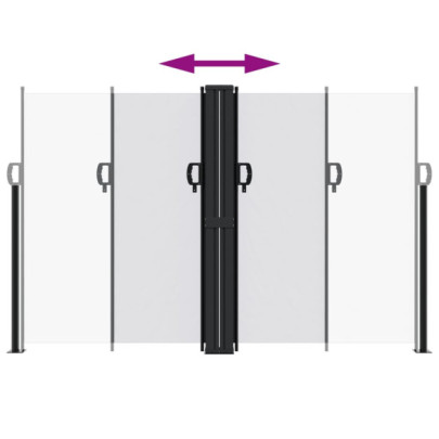 Copertină Laterală Retractabilă Albă - 160x1200 cm | Livrare Gratuită