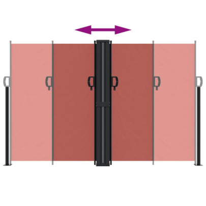 Copertină Laterală Retractabilă - 160x1200 cm - Cărămiziu