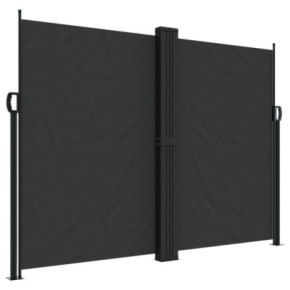 Copertină Laterală Retractabilă - Negru - 180x1200 cm 2