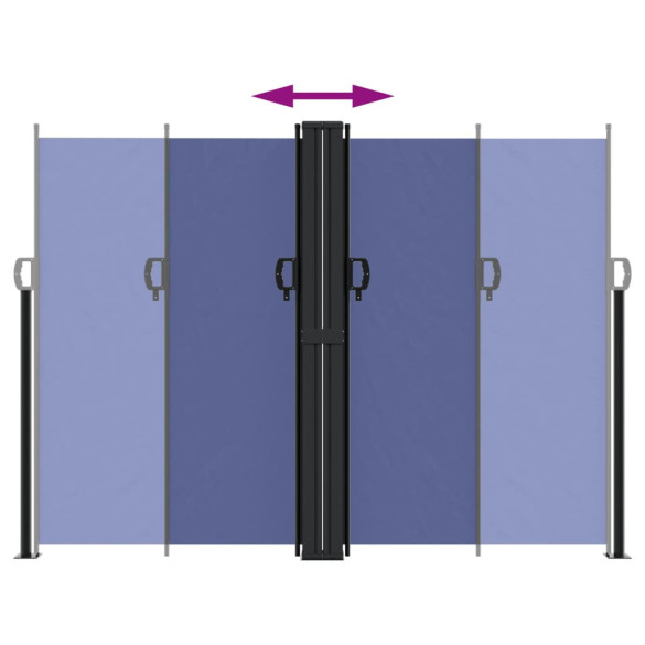 Copertină Laterală Retractabilă Albastru 180x1200 cm